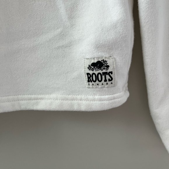 NWOT Roots Retro Field Rugby Quarter Button Up Sweater Women’s Size Small - Picture 7 of 9